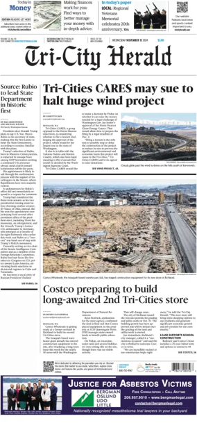 Cover of Tri-City Herald