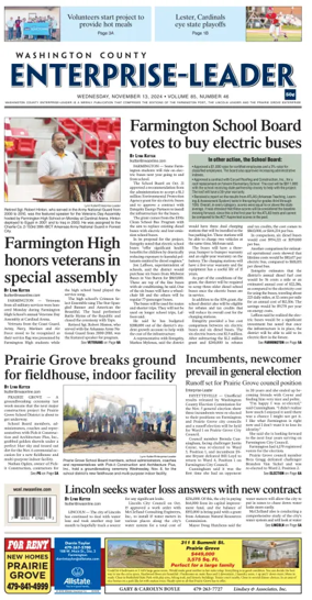 Cover of Washington County Enterprise-Leader