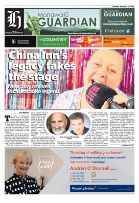 Cover of Manawatu Guardian