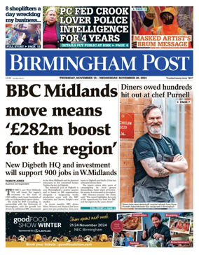 Cover of Birmingham Post