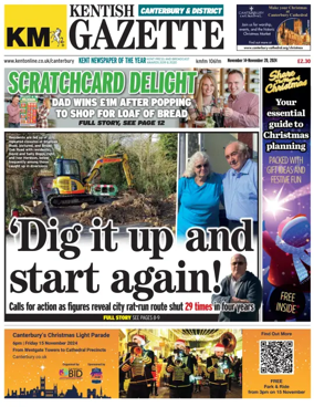 Cover of Kentish Gazette Canterbury & District