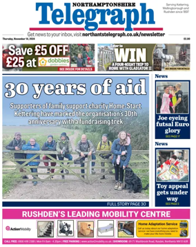Cover of Northants Evening Telegraph