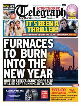 Cover of Scunthorpe Telegraph