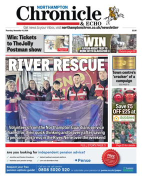 Cover of The Northampton Chronicle and Echo
