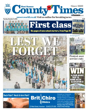 Cover of West Sussex County Times