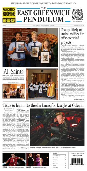 Cover of East Greenwich Pendulum