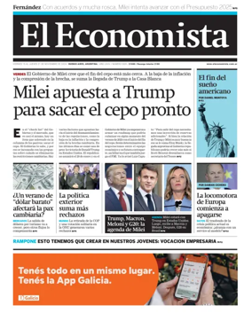 Cover of El Economista (Argentina)