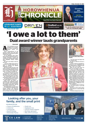 Cover of Horowhenua Chronicle