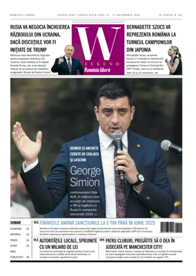 Cover of Romania Libera - Friday Edition