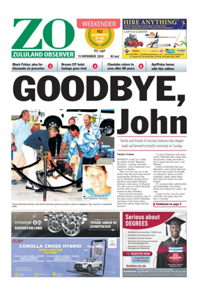 Cover of Zululand Observer - Weekender