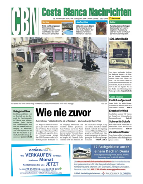 Cover of Costa Blanca Nachrichten