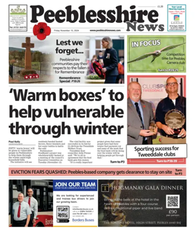 Cover of Peebleshire News