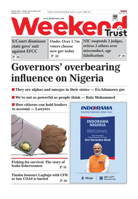 Cover of Weekly Trust