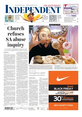 Cover of The Independent on Saturday