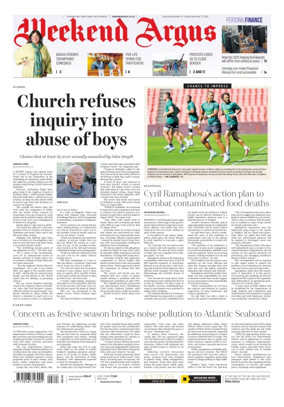 Cover of Weekend Argus (Saturday Edition)