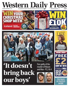 Cover of Western Daily Press (Saturday)