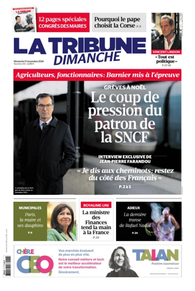 Cover of La Tribune Dimanche (France)