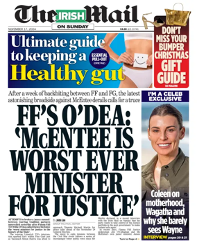 Cover of The Irish Mail on Sunday