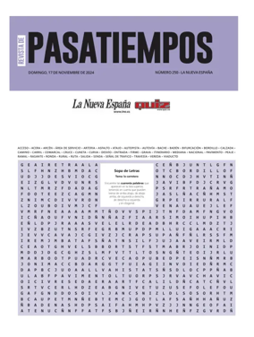 Cover of Pasatiempos | La Nueva España