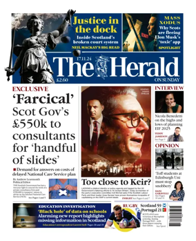 Cover of Sunday Herald