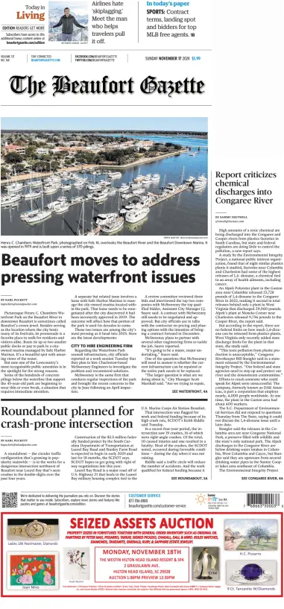 Cover of Beaufort Gazette (Sunday)