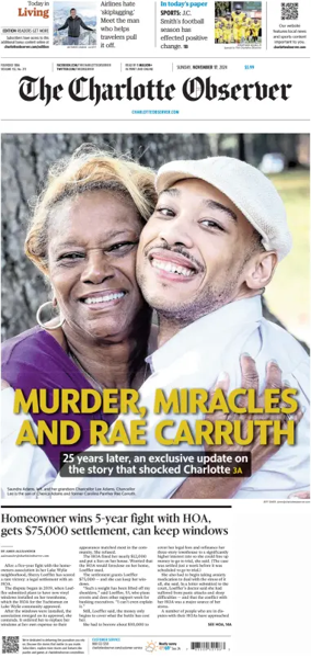 Cover of The Charlotte Observer (Sunday)