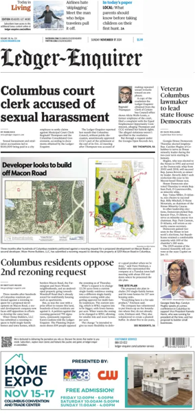 Cover of Ledger-Enquirer (Sunday)