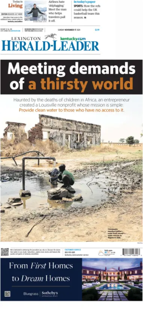 Cover of Lexington Herald-Leader (Sunday)