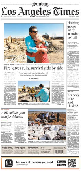 Cover of Los Angeles Times (Sunday)