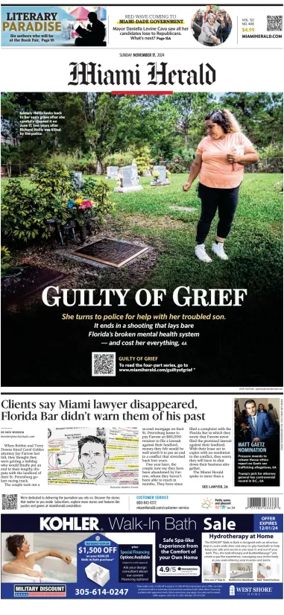 Cover of Miami Herald (Sunday)