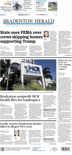 Cover of The Bradenton Herald (Sunday)