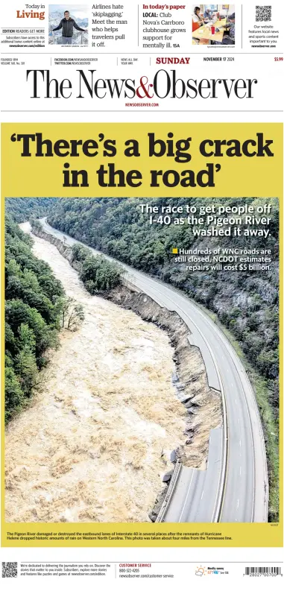 Cover of The News & Observer (Sunday)