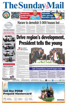 Cover of The Sunday Mail (Zimbabwe)