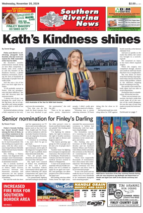 Cover of Southern Riverina news