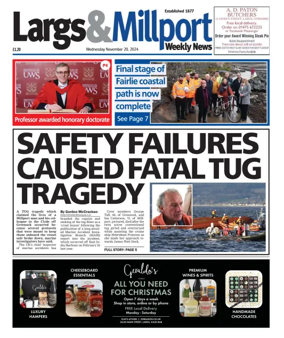 Cover of Largs & Millport Weekly News