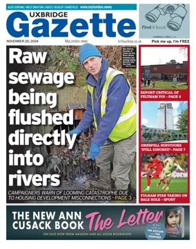 Cover of Uxbridge Gazette