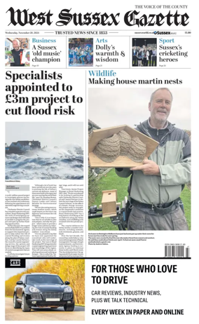 Cover of West Sussex Gazette