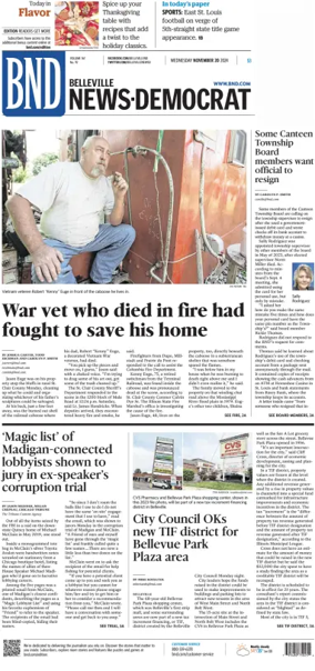 Cover of Belleville News-Democrat