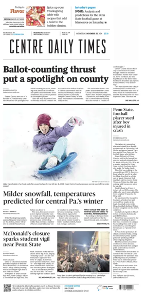 Cover of Centre Daily Times