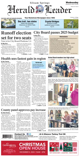 Cover of Siloam Springs Herald Leader