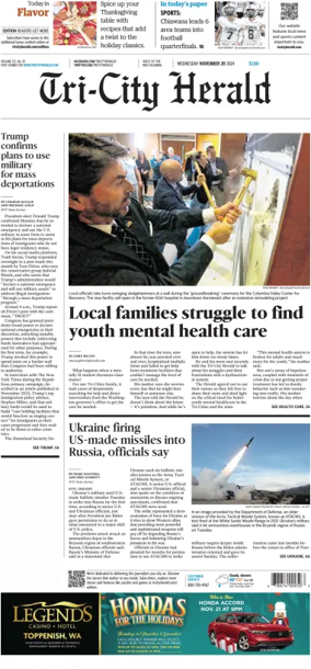 Cover of Tri-City Herald