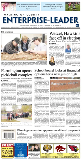 Cover of Washington County Enterprise-Leader