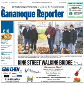 Cover of The Gananoque Reporter