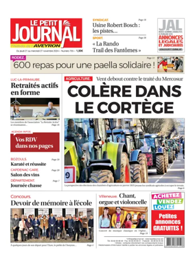 Cover of Le Petit Journal - L'hebdo local de l'Aveyron