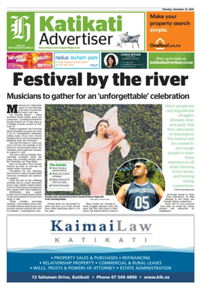 Cover of Katikati Advertiser
