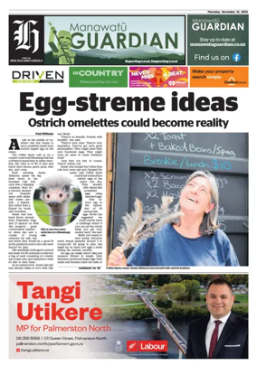 Cover of Manawatu Guardian