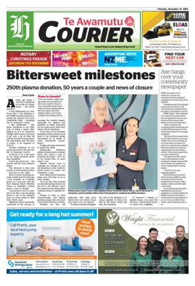 Cover of Te Awamutu Courier