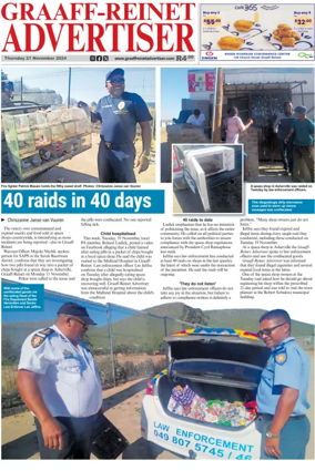 Cover of Graaff-Reinet Advertiser