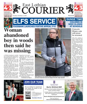 Cover of East Lothian Courier