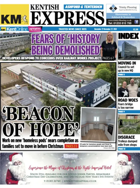 Cover of Kentish Express Ashford & District